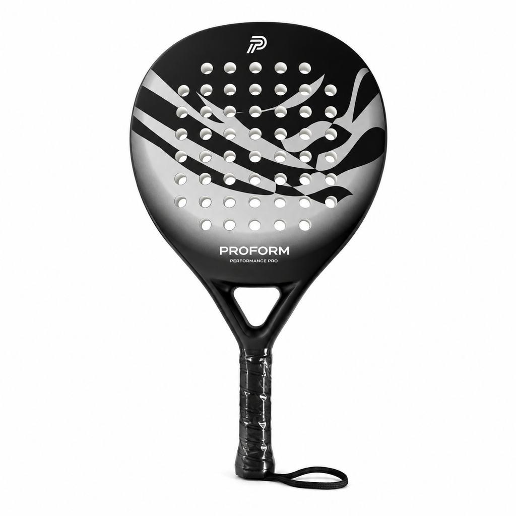 PROFORM Performance Pro Padelracket - Inclusief Beschermhoes - Soft EVA Kern - 365g - Carbon & Glasvezel - Voor Beginners & Gevorderden