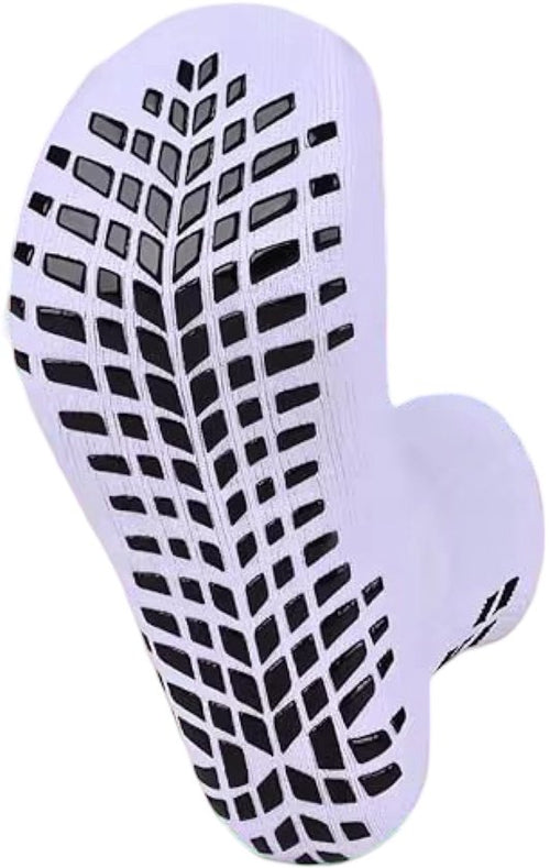 Gripsokken Wit (39-45) – Antislip Sportsokken voor Voetbal, Fitness, Padel & Pilates – Anti-Blaren