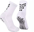 Gripsokken Wit (39-45) – Antislip Sportsokken voor Voetbal, Fitness, Padel & Pilates – Anti-Blaren