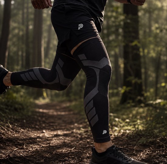 Performance Pro Compressie Knie Sleeve - Been Sleeve Sport - 1 Stuk - Zwart