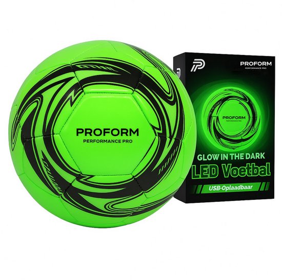 Lichtgevende Voetbal LED – Glow in the Dark Voetbal Maat 5 – USB-C Oplaadbaar – Inclusief Pomp – Cadeau voor Voetballer – Performance Pro