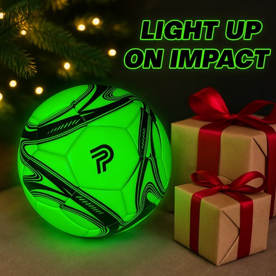 Lichtgevende Voetbal LED – Glow in the Dark Voetbal Maat 5 – USB-C Oplaadbaar – Inclusief Pomp – Cadeau voor Voetballer – Performance Pro