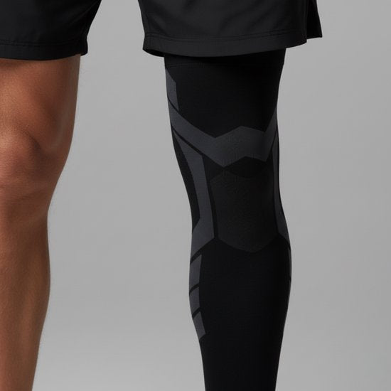 Performance Pro Compressie Knie Sleeve - Been Sleeve Sport - 1 Stuk - Zwart