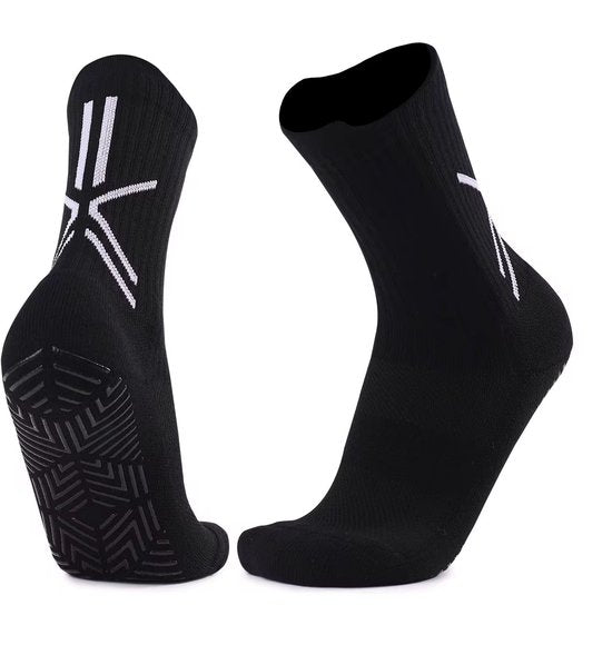Gripsokken Zwart (39-45) – Antislip Sportsokken voor Voetbal, Fitness & Pilates – Anti-Blaren – ProForm Performance Pro