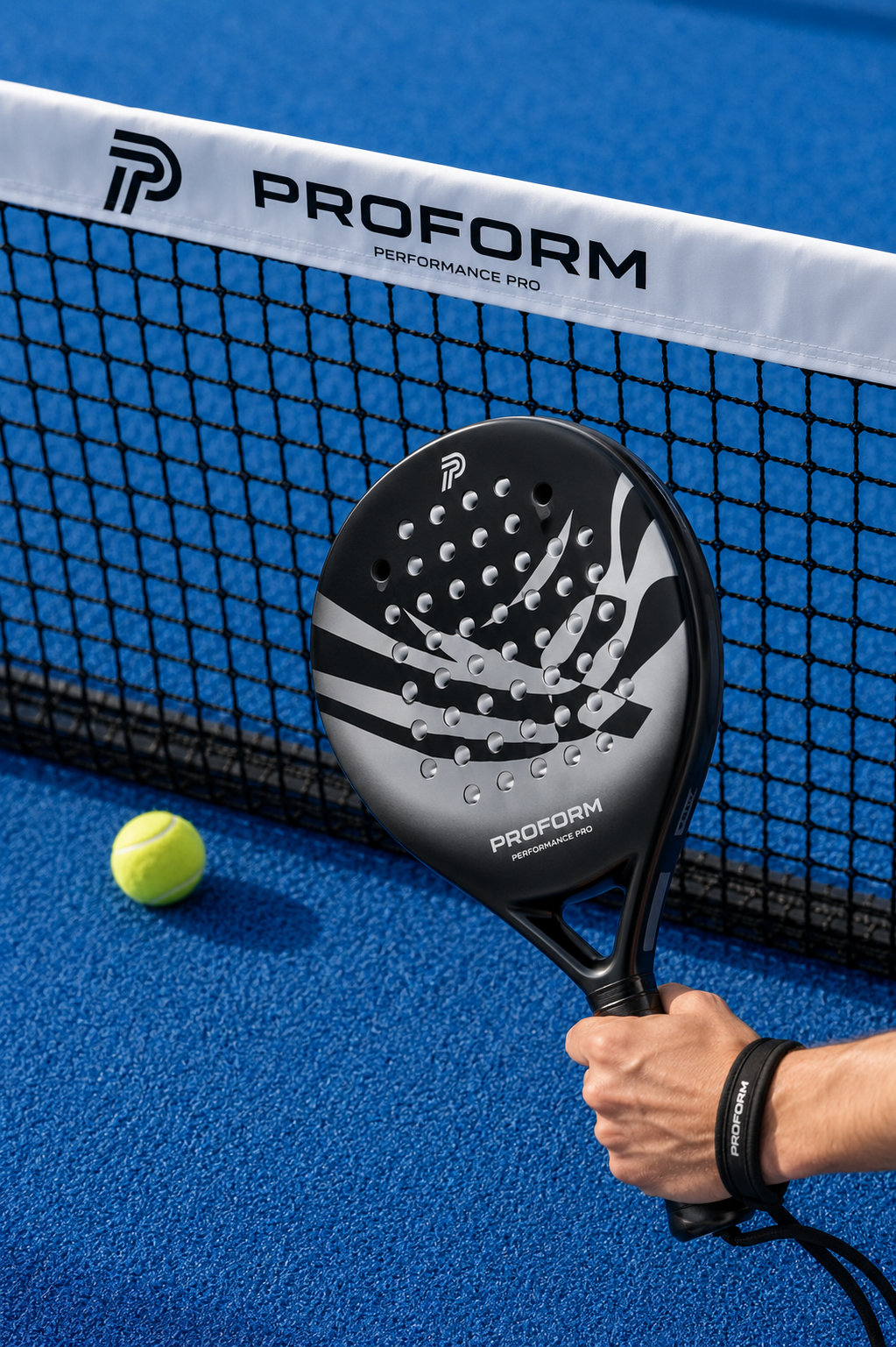 PROFORM Performance Pro Padelracket - Inclusief Beschermhoes - Soft EVA Kern - 365g - Carbon & Glasvezel - Voor Beginners & Gevorderden
