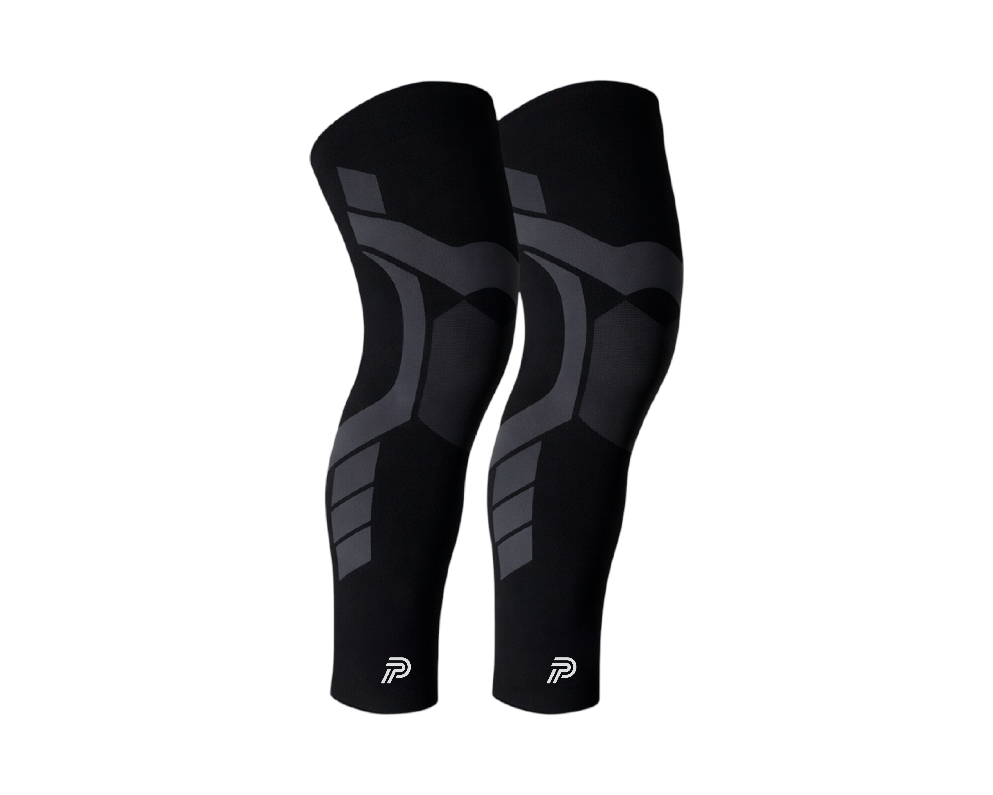 Performance Pro Compressie Knie Sleeve - Been Sleeve Sport - 2 Stuks - Zwart